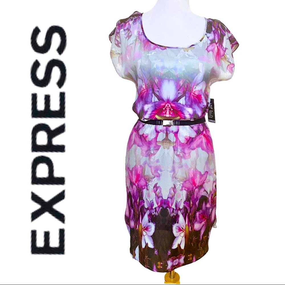 Express Floral Print Dress